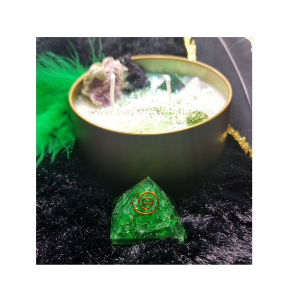 It's All Love! Custom Reiki & Crystal Infused Heart Chakra Candle