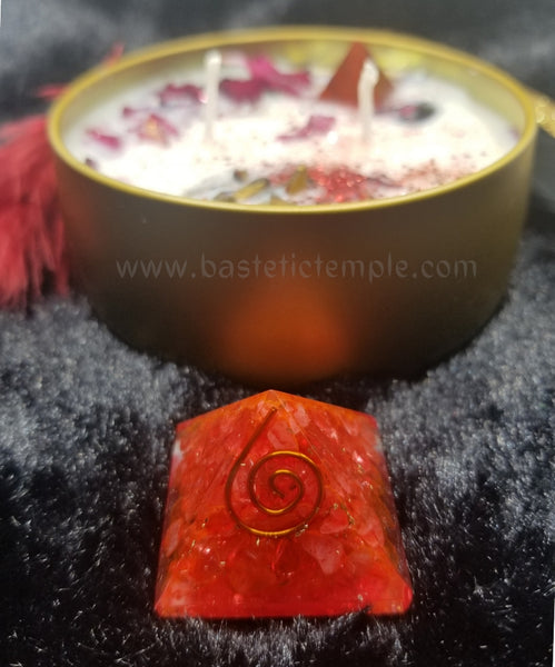 Stand Your Ground! Custom Reiki & Crystal Infused Root Chakra Candle