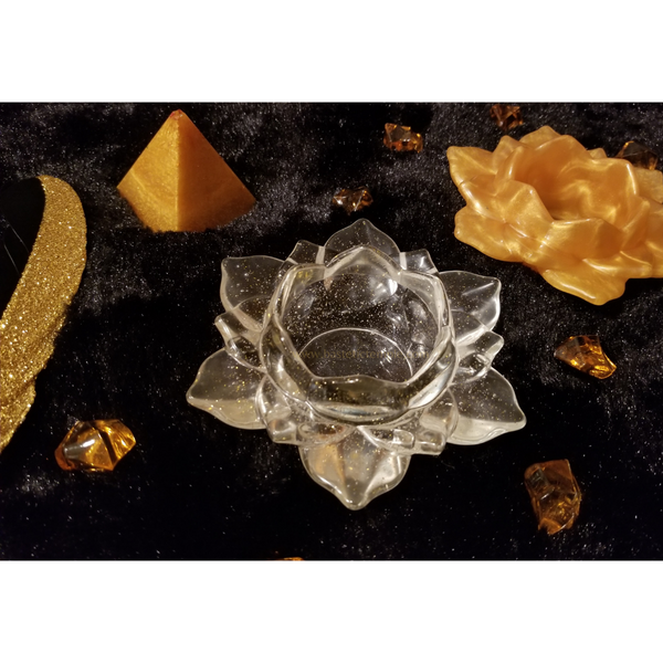 Lotus Flower Energy Stone Bowl/ Candle Holder